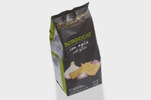 Scrocchi con Aglio Chips og brushetta Lowin