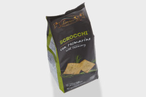 Scrocchi con Rosmarino Chips og brushetta Lowin