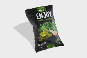 Enjoy Spinaci e Aglio Chips og brushetta Lowin