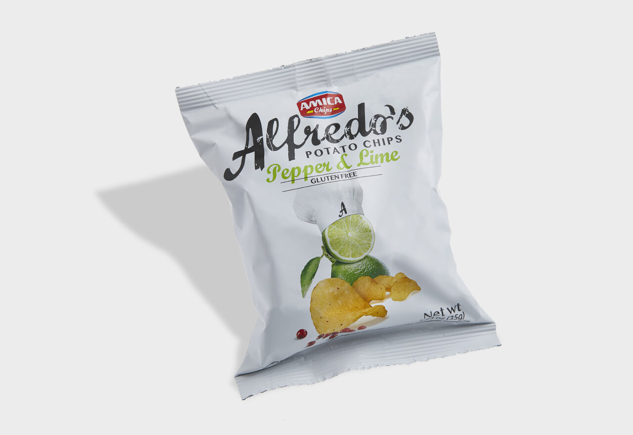 Alfredo´s Lime e Pepe Chips og brushetta Lowin