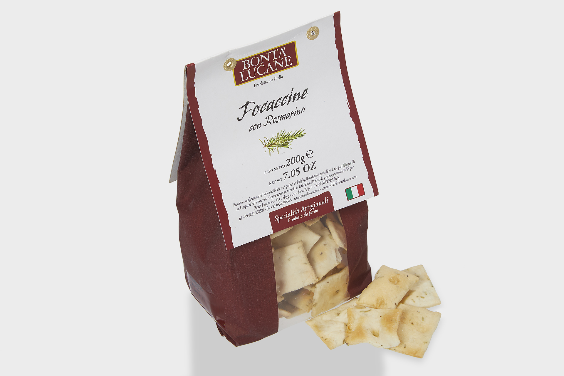 Foccacina rosmarino Chips og brushetta Lowin