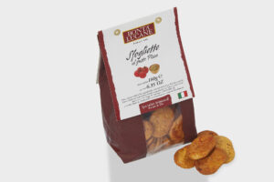 Sfogliette al gusto pizza Chips og brushetta Lowin