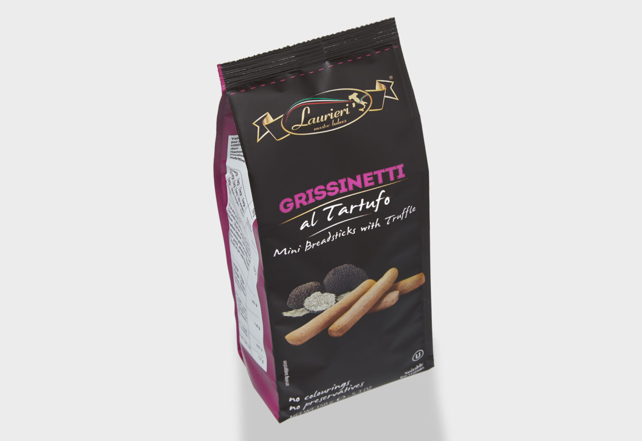 Grissinetti al tartufo Chips og brushetta Lowin