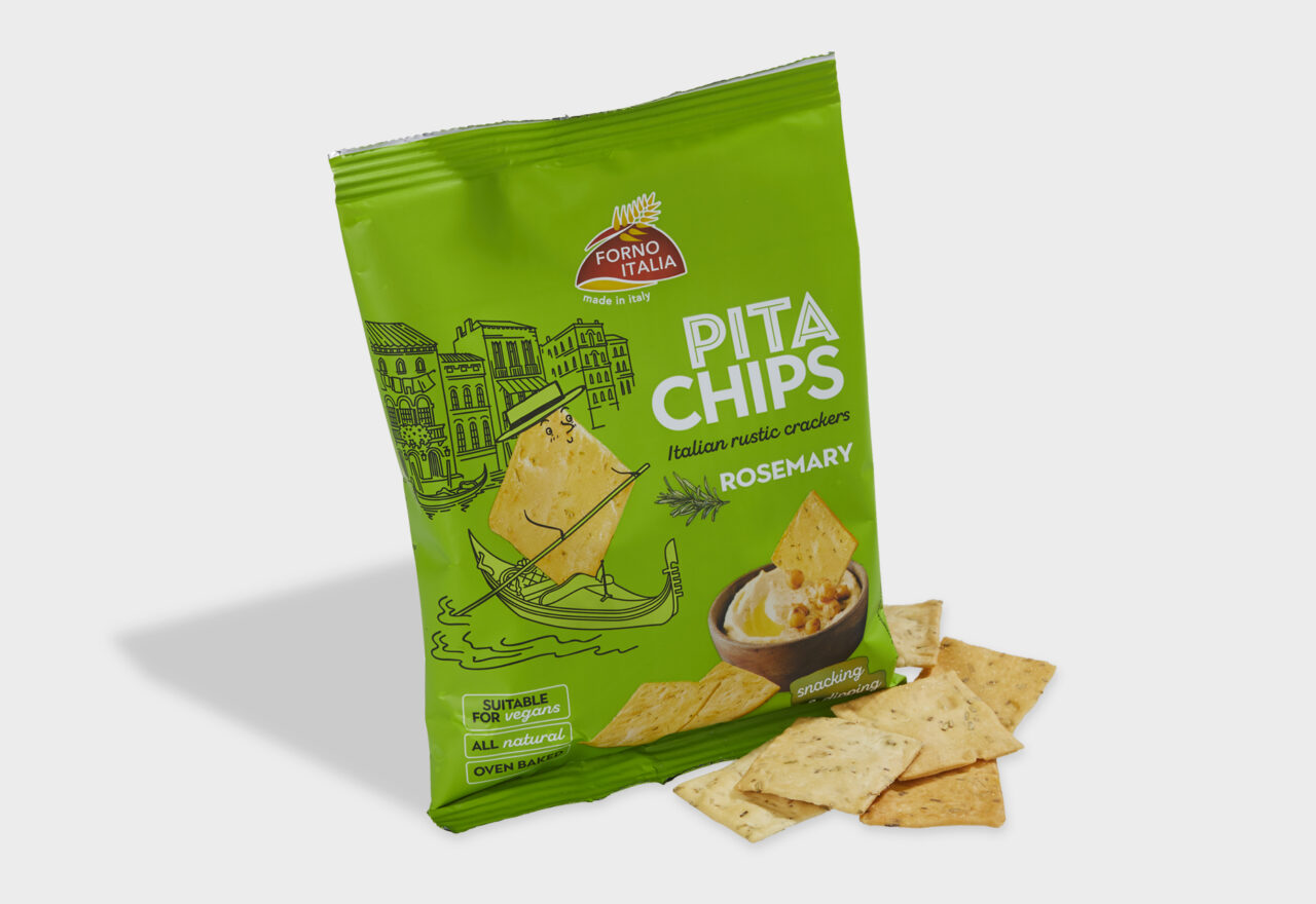 Pita Chips Rosemary Chips og brushetta Lowin