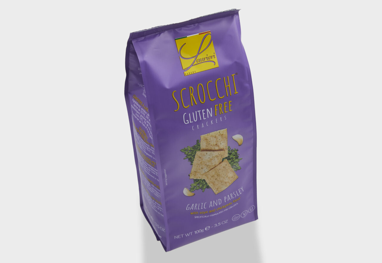 Scrocchi Garlic & Parsley Chips og brushetta Lowin