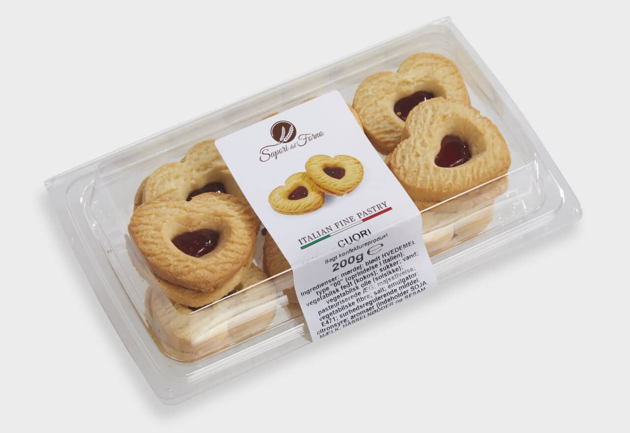 Sapori Hjerter m kirsebærfyld Cantucci og cookies Lowin