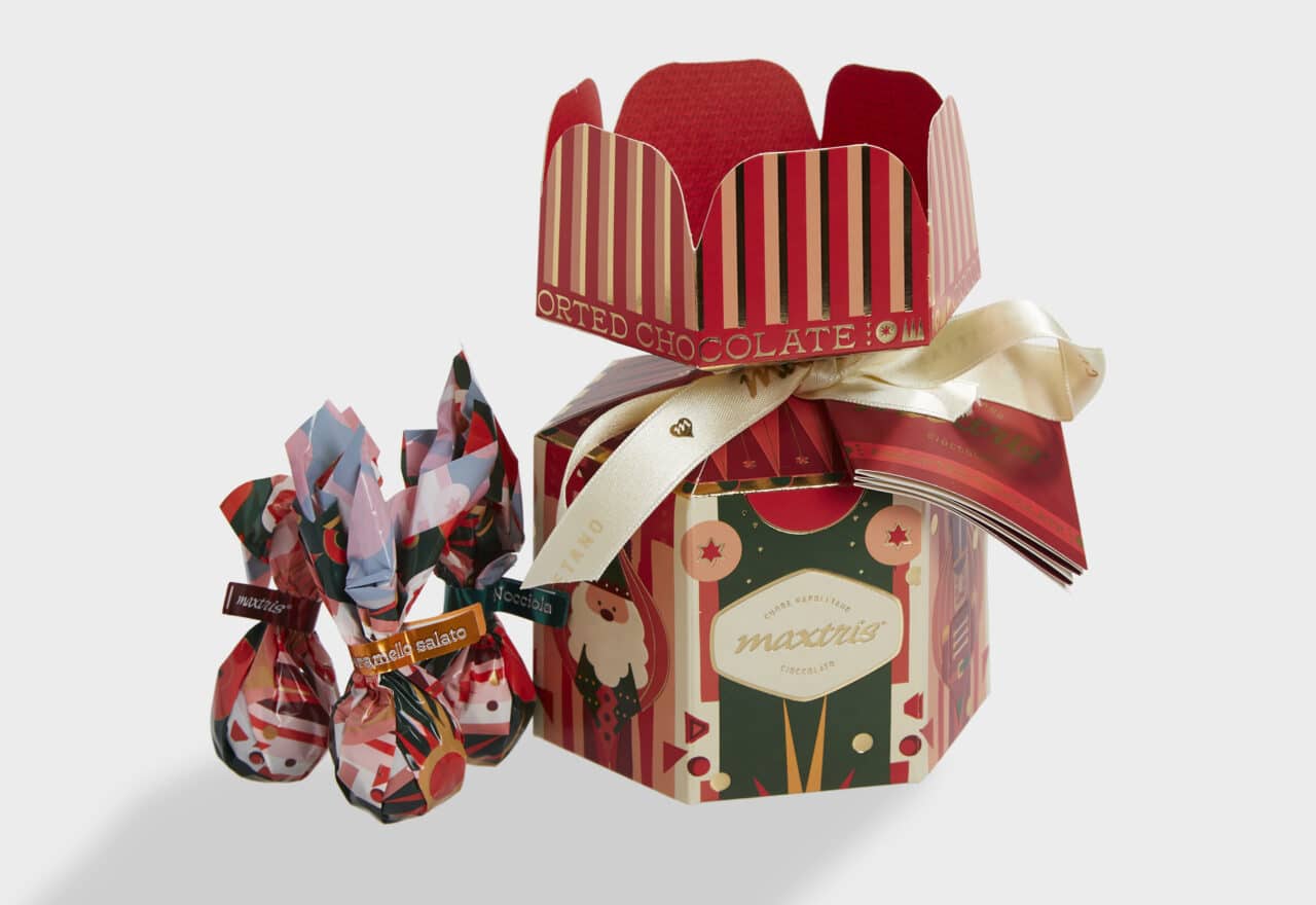 Maxtris Hexagon Boks Chokolade Lowin