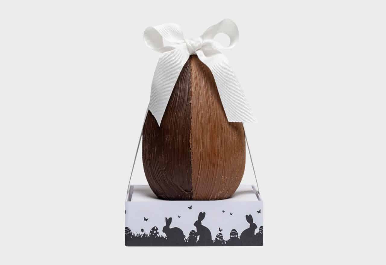 Boella Påskeæg – 2farvet mælk/mørk Chokolade Lowin