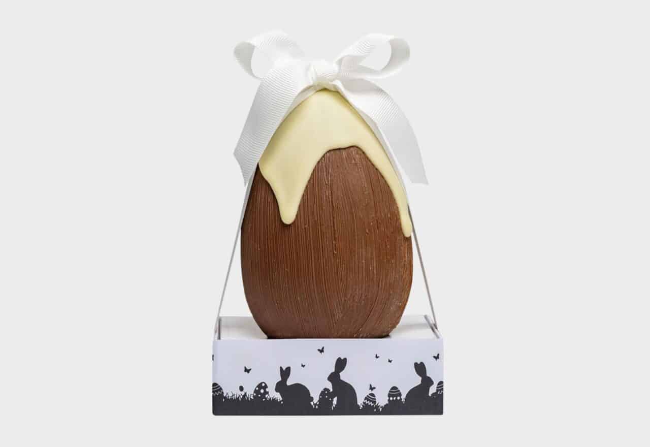 Calimero Påskeæg, mælk/hvid Chokolade Lowin