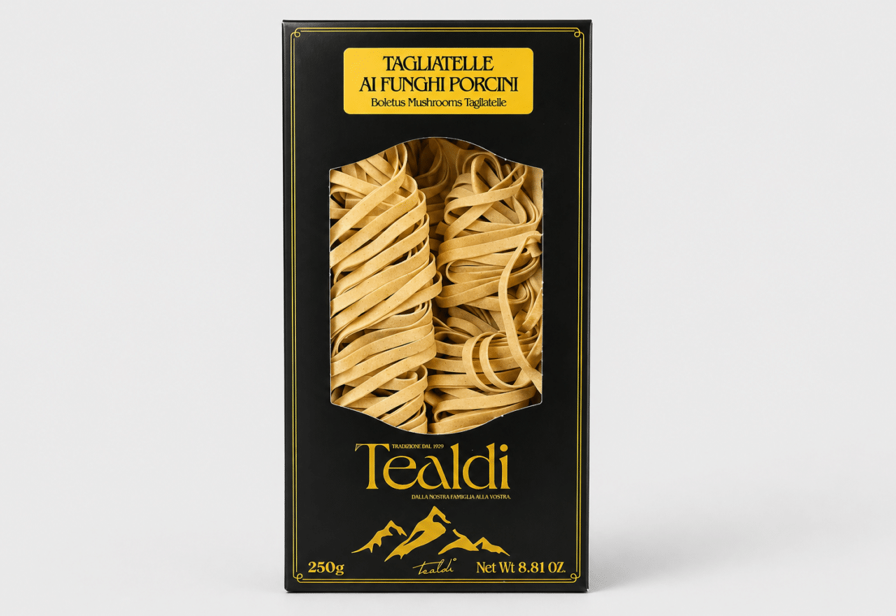 Tagliatelle m/ svampe – Tealdi box Nyheder Lowin