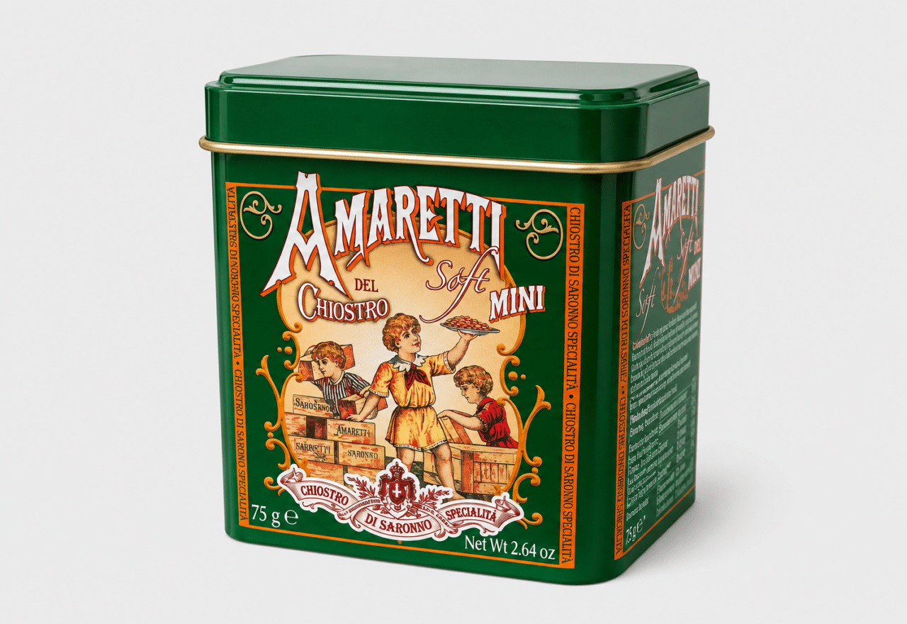 Amaretto Classico Soft – (Grøn dåse) Kager og cookies Lowin