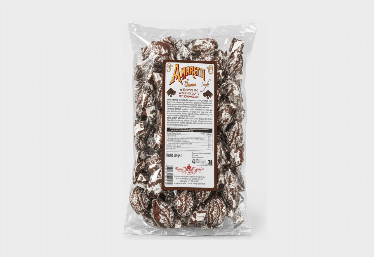 Amaretto Soft Triple Chocolate – refill 900 g Kager og cookies Lowin
