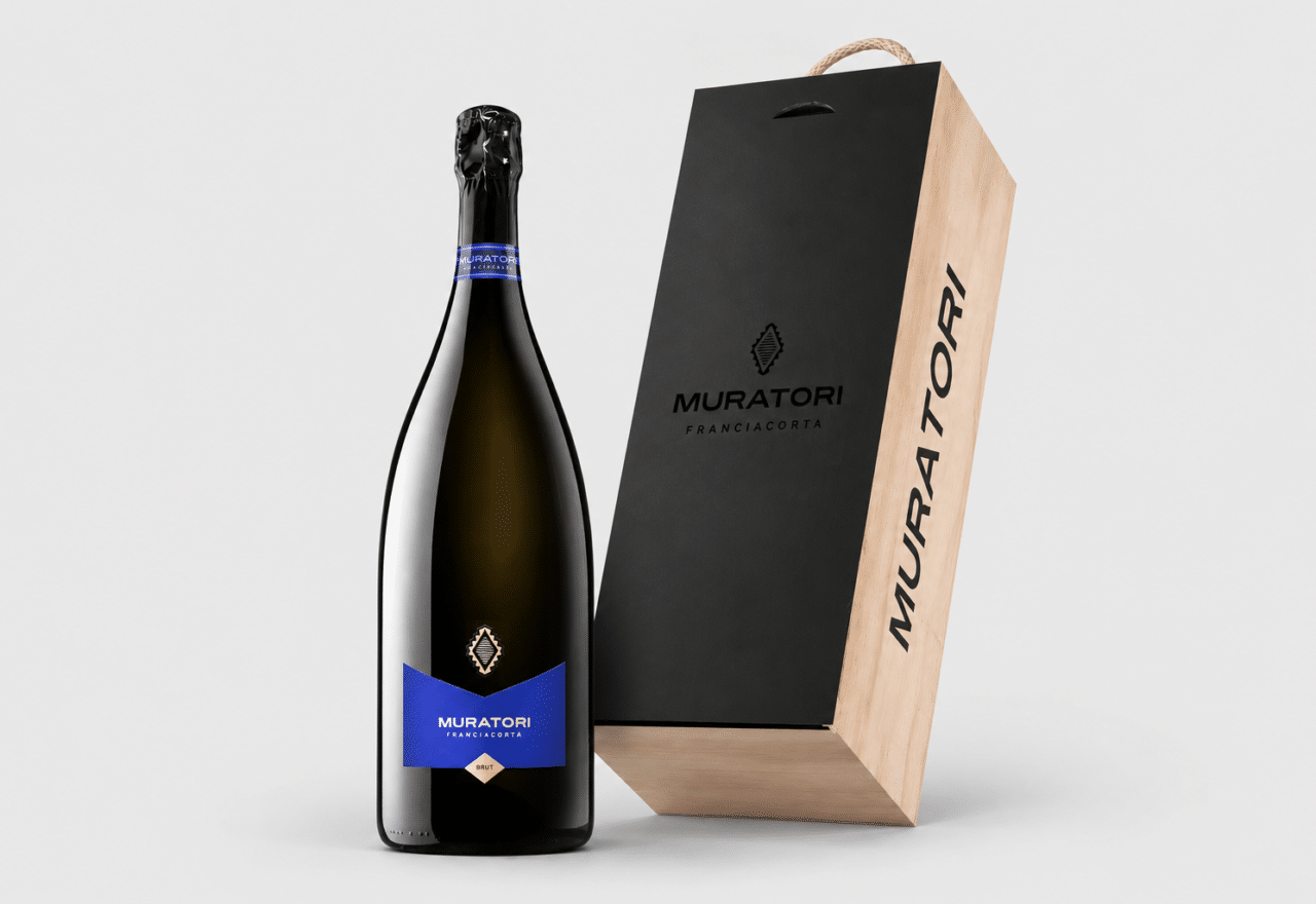Franciacorta Brut DOCG – Muratori 3L i trækasse Bobler Lowin
